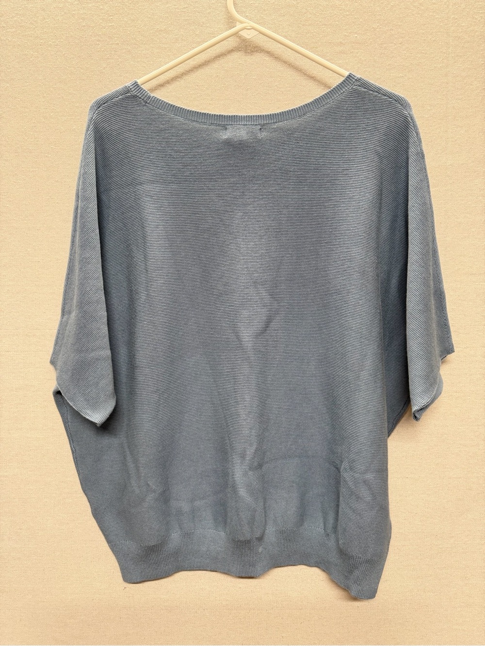 NWT Quince Lightweight Cotton Cashmere Link-Stitch Dolman Sweater - size L - Picture 4 of 8